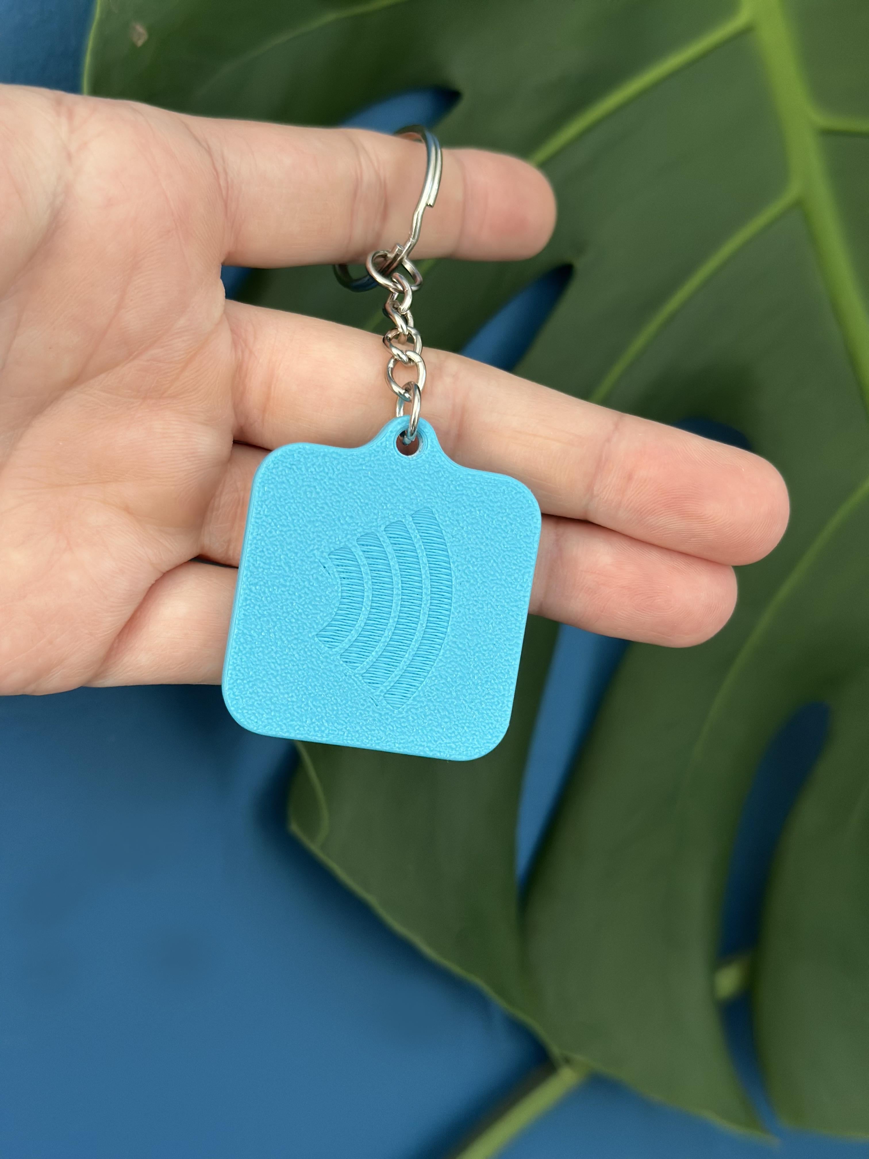 NFC Keychain 3D Printed | Digital Business Card | Share Instagram TikTok Venmo | Custom Social Media Keychain Gift
