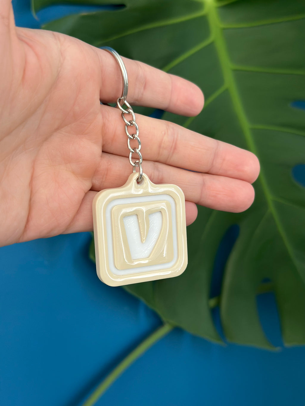 NFC Keychain 3D Printed | Digital Business Card | Share Instagram TikTok Venmo | Custom Social Media Keychain Gift