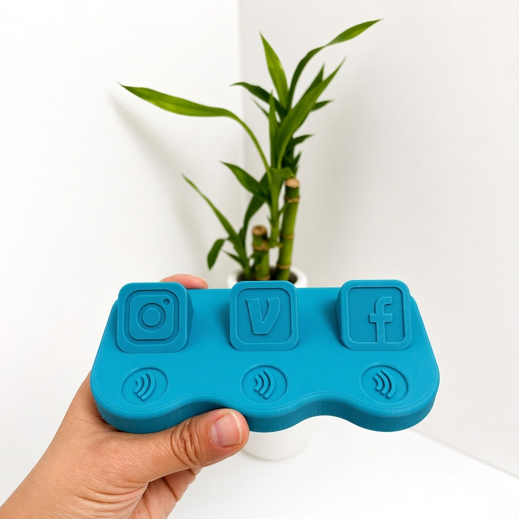 NFC Pay Stand | 3D Printed | Social Media Tap Display | Share Instagram TikTok Venmo