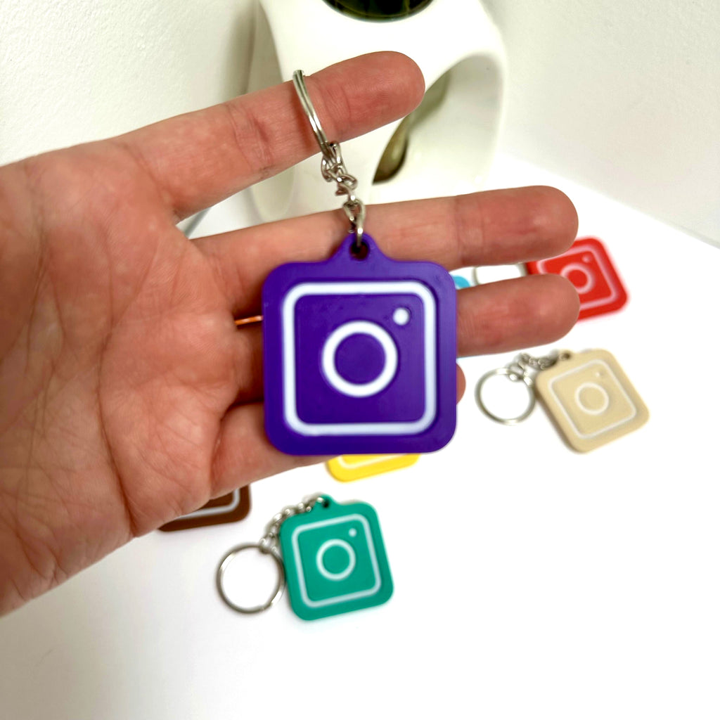 NFC Keychain 3D Printed | Digital Business Card | Share Instagram TikTok Venmo | Custom Social Media Keychain Gift