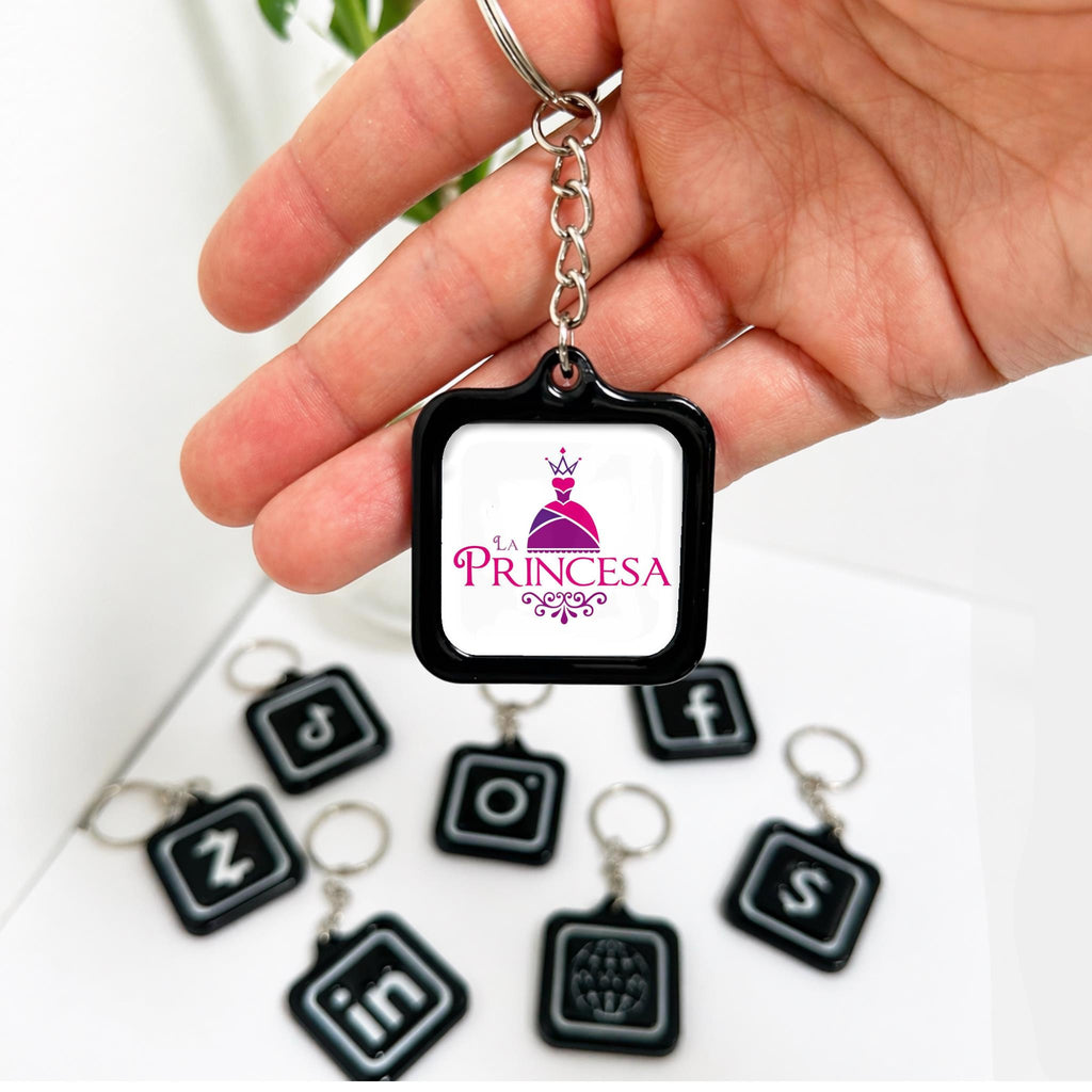 3D Custom NFC Keychain | 3D Printed | Digital Business Card | Your own Logo
